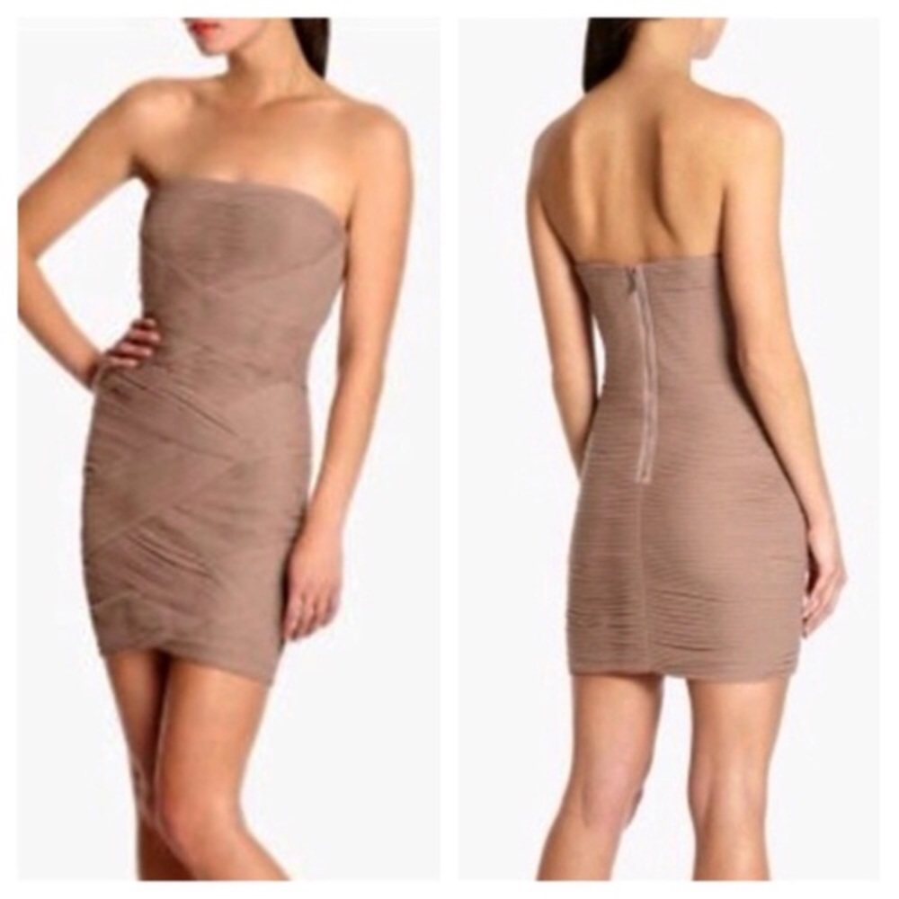BCBG MaxAzria Malinda Strapless Bodycon Dress 6